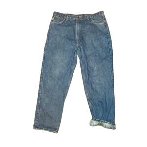 Carhartt Pants Mens 40x32 blue Lined jeans AS-IS